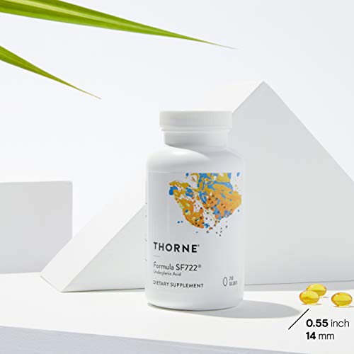 THORNE Undecylenic Acid 250 mg – Supports Gut & Vaginal Flora, Gluten Free • 250 Gelcaps, 50 Servings