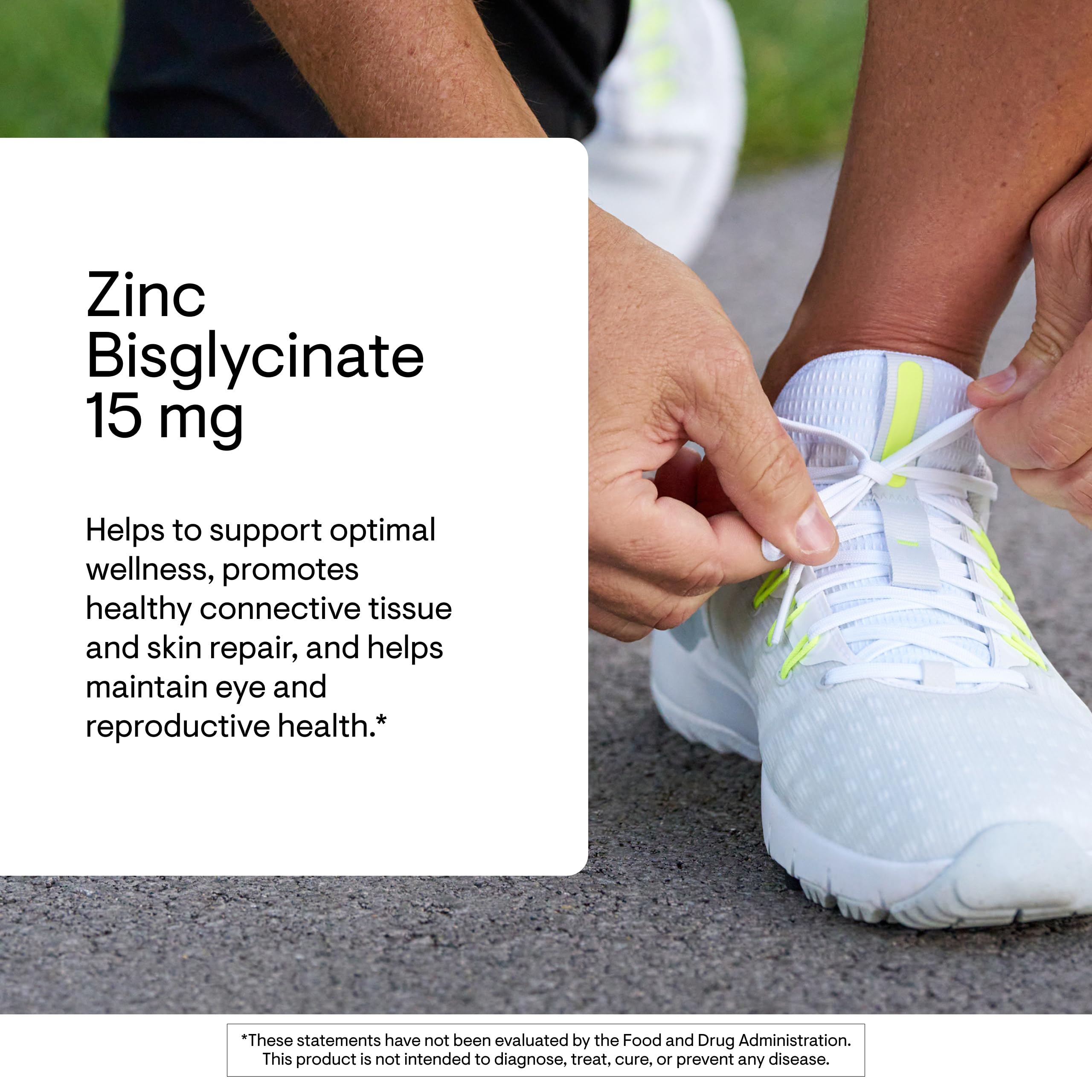 Thorne Zinc Bisglycinate 15mg – Immune Support, Skin & Eye Health | 60 Servings