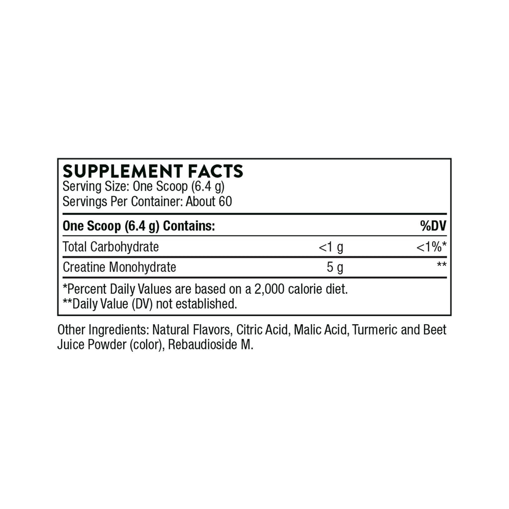 THORNE Creatine Monohydrate Powder – Pineapple Orange, 5 g/Serving, 60 Servings – NSF Certified for Sport
