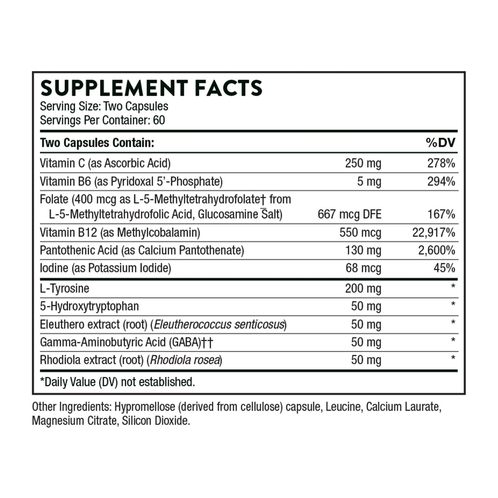 THORNE Emotion Balance Support (Formerly Deproloft-HF) – Botanical Supplement for Positivity & Stress Management | 120 Capsules