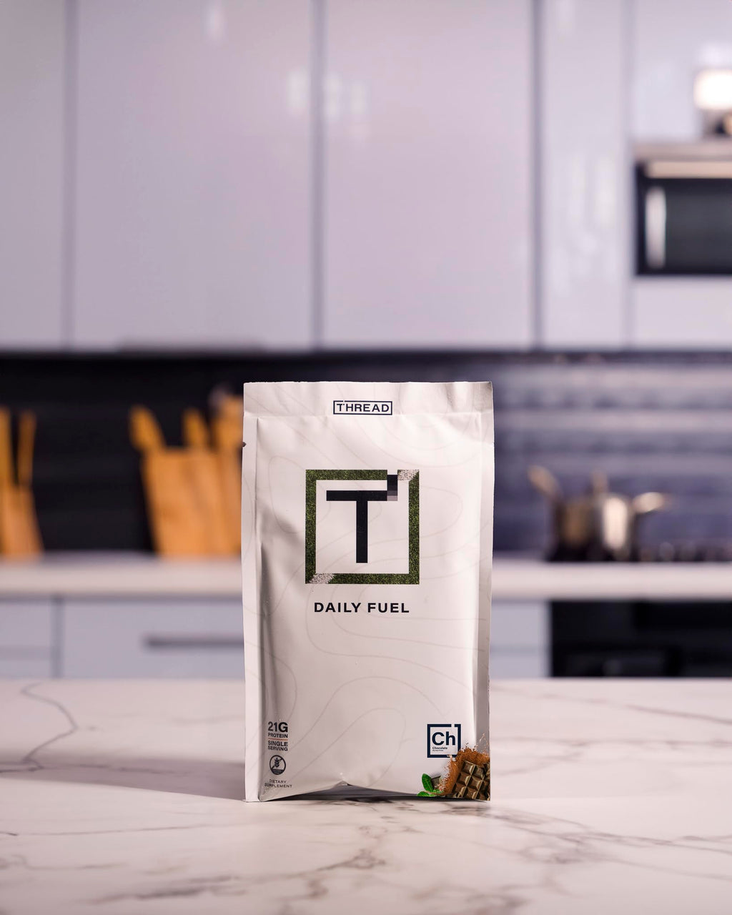 THREAD Performance Daily Fuel – Chocolate Brownie | 21g Protein, 60+ Organic Superfoods, 30 Servings