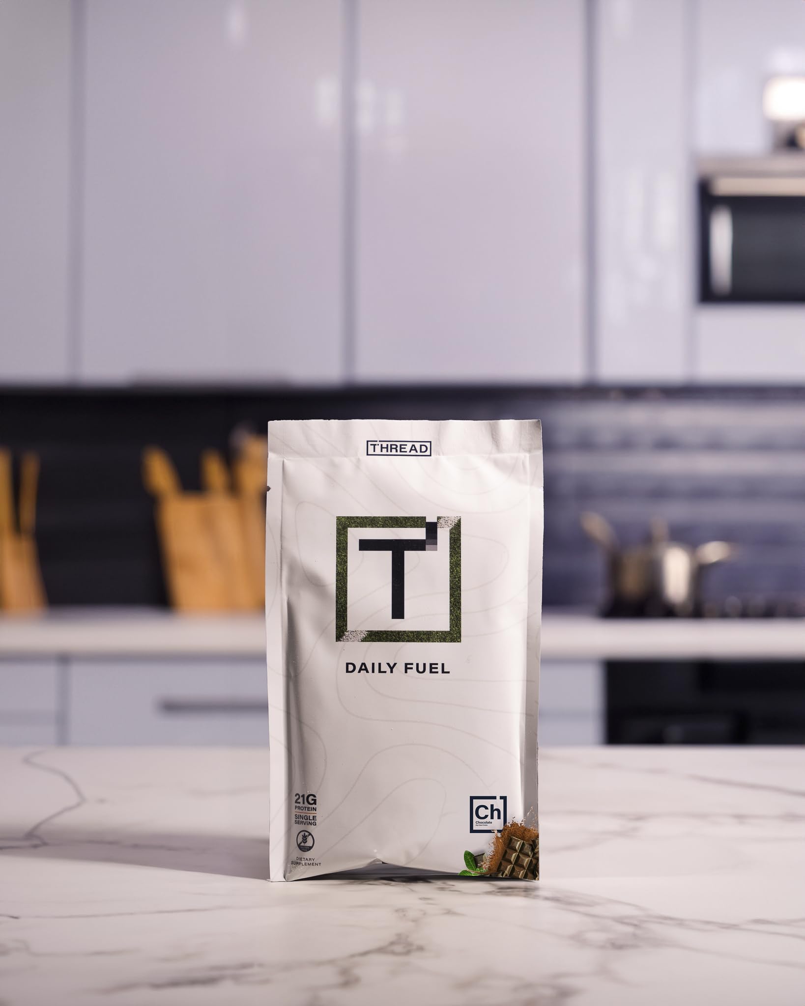 THREAD Performance Daily Fuel – Chocolate Brownie | 21g Protein, 60+ Organic Superfoods, 30 Servings