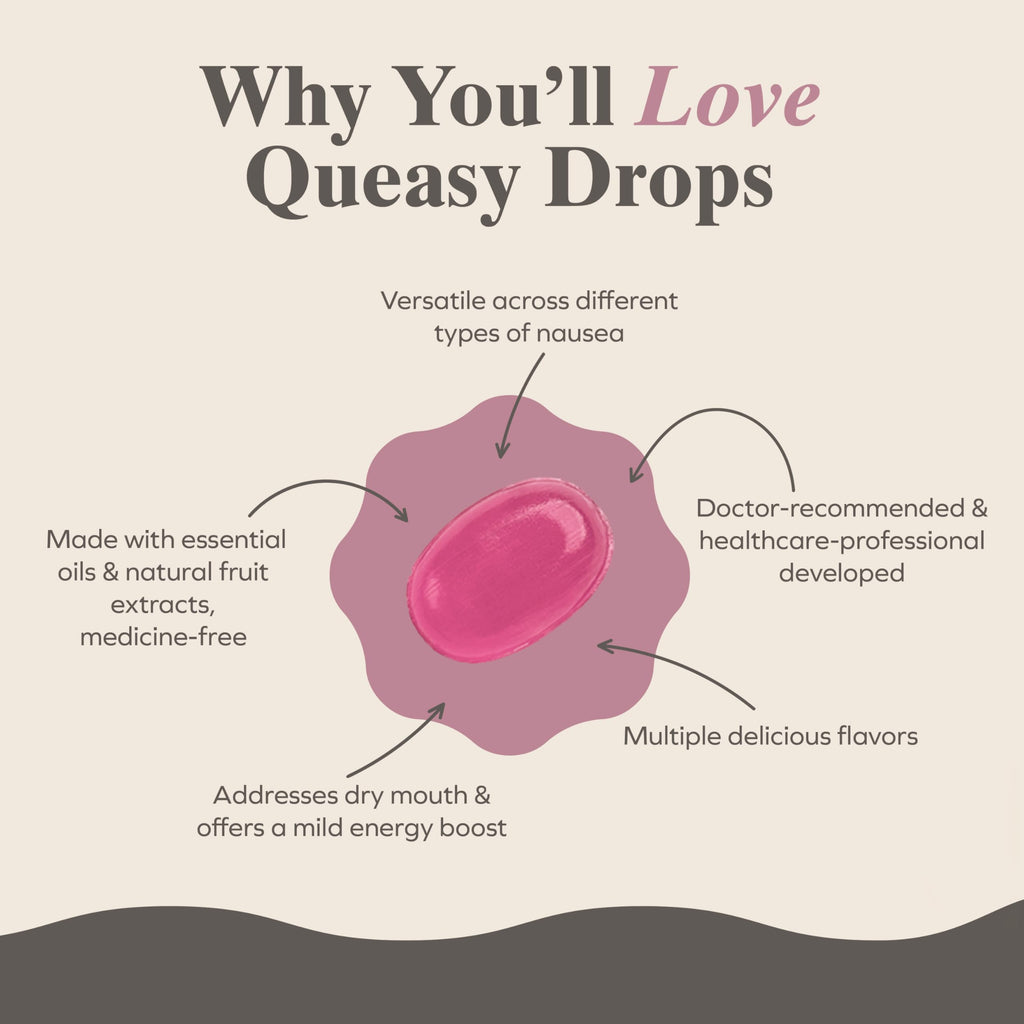 Three Lollies Queasy Drops – Nausea Relief, Travel Sickness, 4 Flavors, 21ct (Pack of 3)