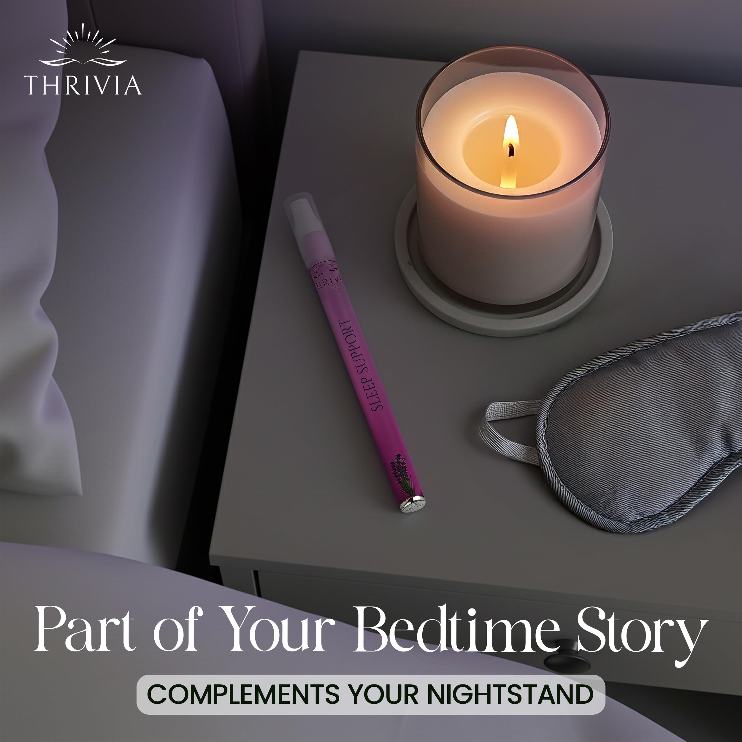 Thrivia Melatonin Diffuser Pen – Lavender Sleep Aid & Anxiety Relief