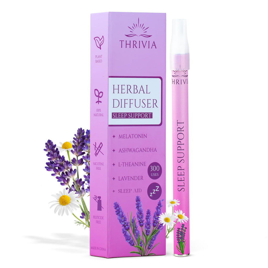 Thrivia Melatonin Diffuser Pen – Lavender Sleep Aid & Anxiety Relief