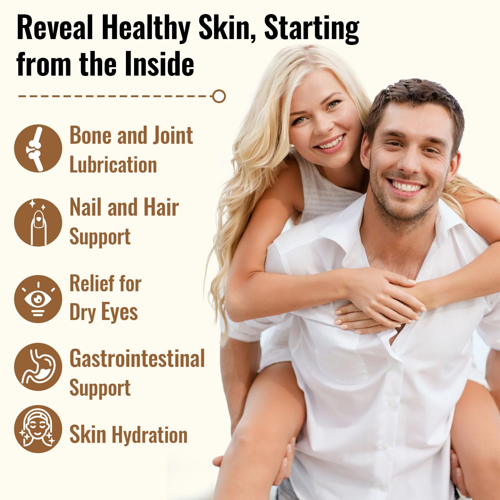 ThrivyThystle 19-in-1 Hyaluronic Acid Capsules – 2 Pack, 1200 mg, Collagen, Vitamin C, Probiotics