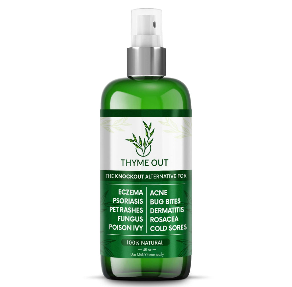 Thyme Out All Natural Eczema Treatment & Anti-Itch Spray | Acne, Psoriasis & More (4oz)
