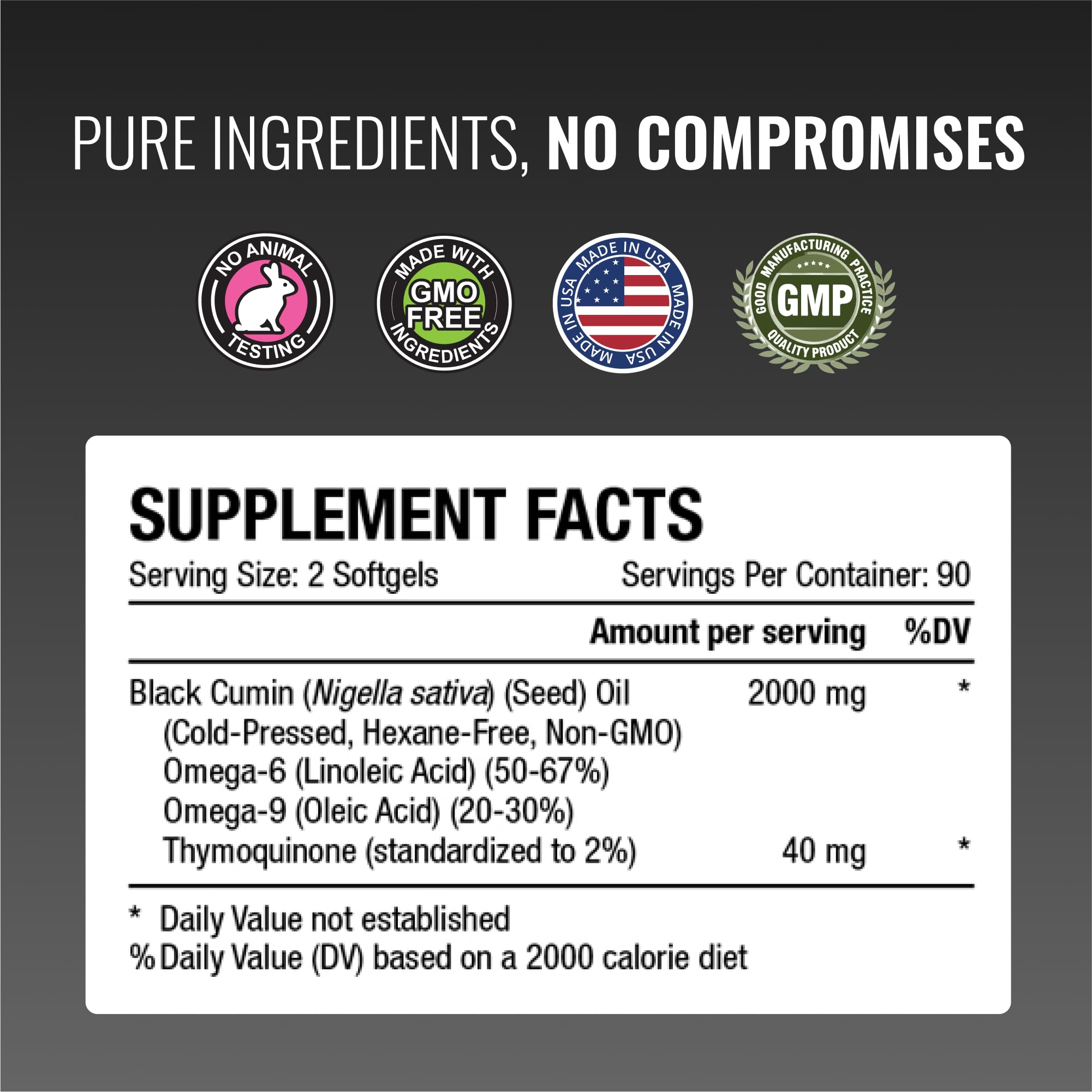 Approved Science Black Seed Oil - Cold Pressed Nigella Sativa - Boost Immunity, Respiratory, Cognitive, and Digestive Health - 2% Thymoquinone - 360 Softgels - Made in The USA