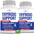 Thyroid Support Supplement for Women & Men - Iodine, Zinc, Selenium | Non-GMO, Vegetarian - 120 Count