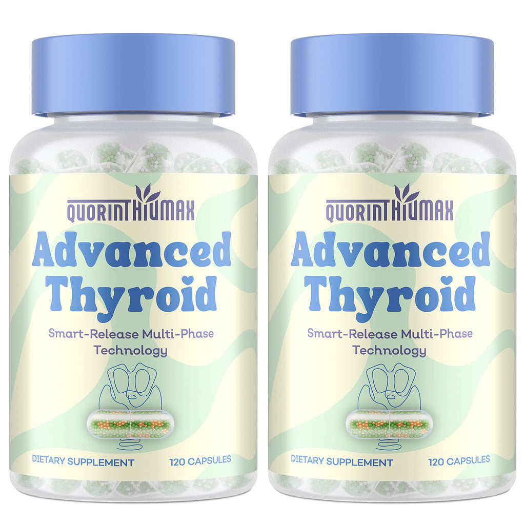 Thyroid Support for Women – 120 Capsules | ThyroSynth™ & GutThyro Probiotics