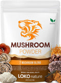 Tiger 7 Mushroom Powder Extract - 3.5oz (100g) | 7-Mushroom Blend | Vegan, Gluten-Free, Dairy-Free
