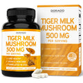 Tiger Milk Mushroom Supplement (120 Capsules, 500 mg per Serving) – Immune & Lung Support | USA Made