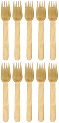 10 x Cutlery Wooden Chipfork 1000PK