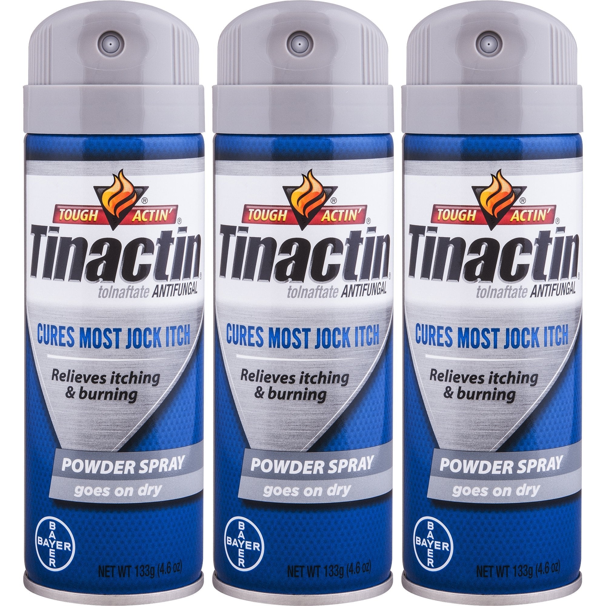 Tinactin Jock Itch Spray Powder 4.6 oz (Pack of 3) – Cooling, Absorbing Relief for Groin Area