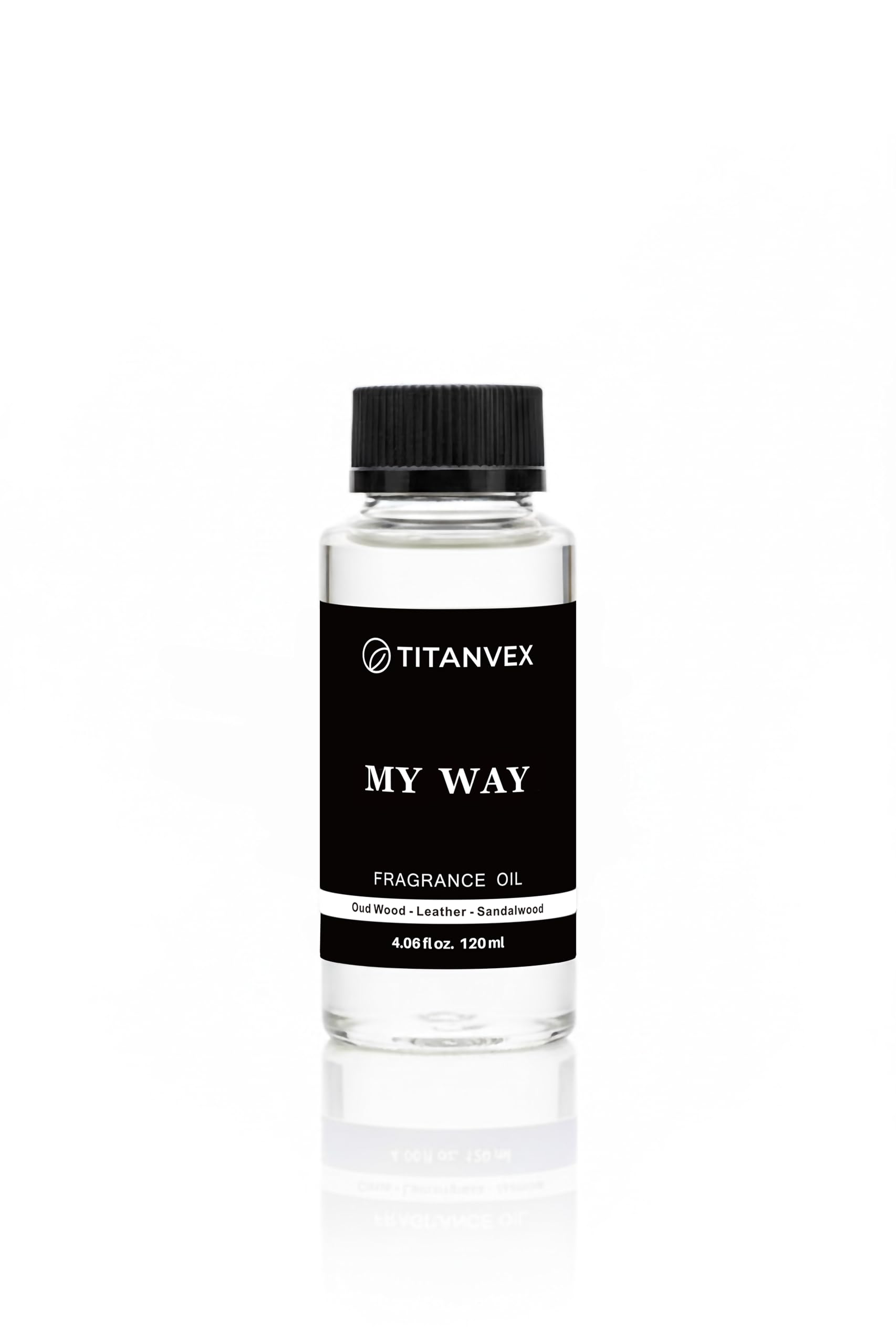 TitanVex Luxury Waterless Diffuser Oil – Sandalwood, Virginia Cedar & Iris | Hotel Collection Inspired | 4.06 Fl Oz