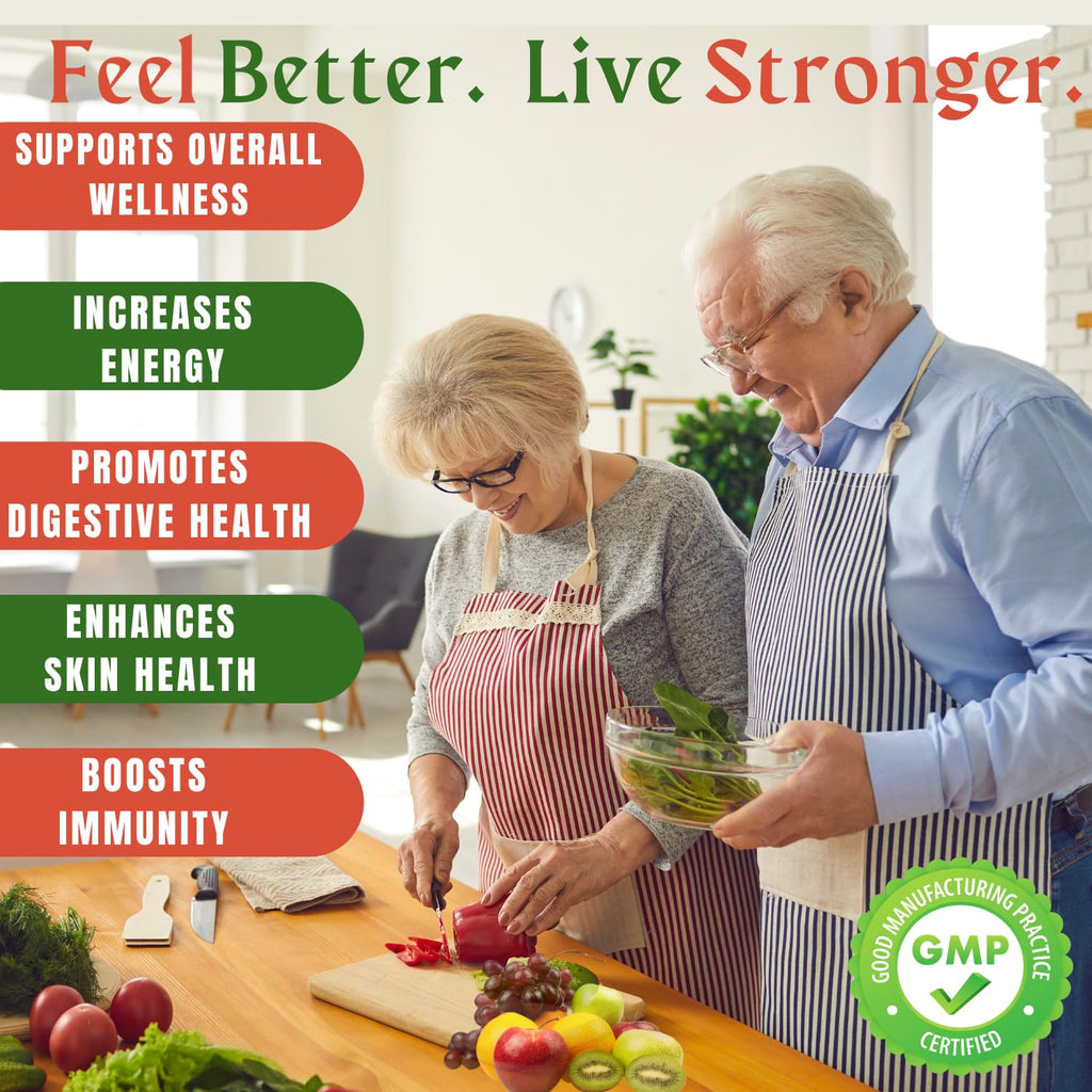 TM NATURALS Fruit & Veggies Supplement – 2x90 Count for Men & Women