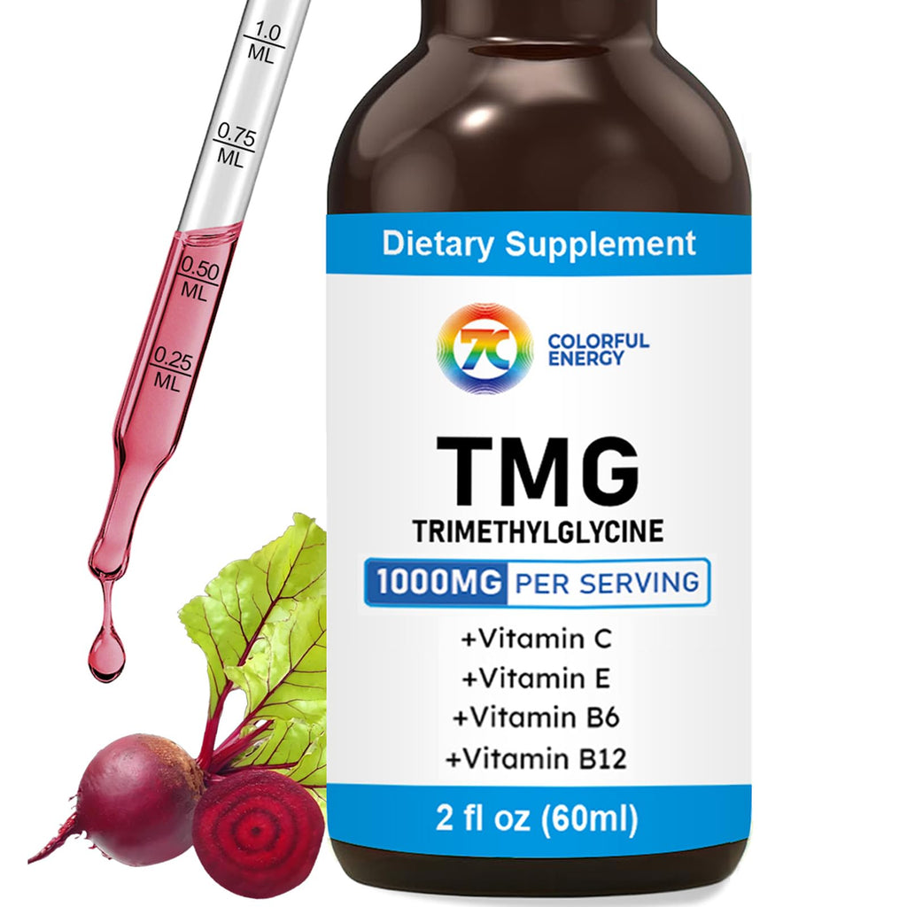 7c TMG 1000mg Liquid Drops – Methylation Support, Vegan & Non-GMO