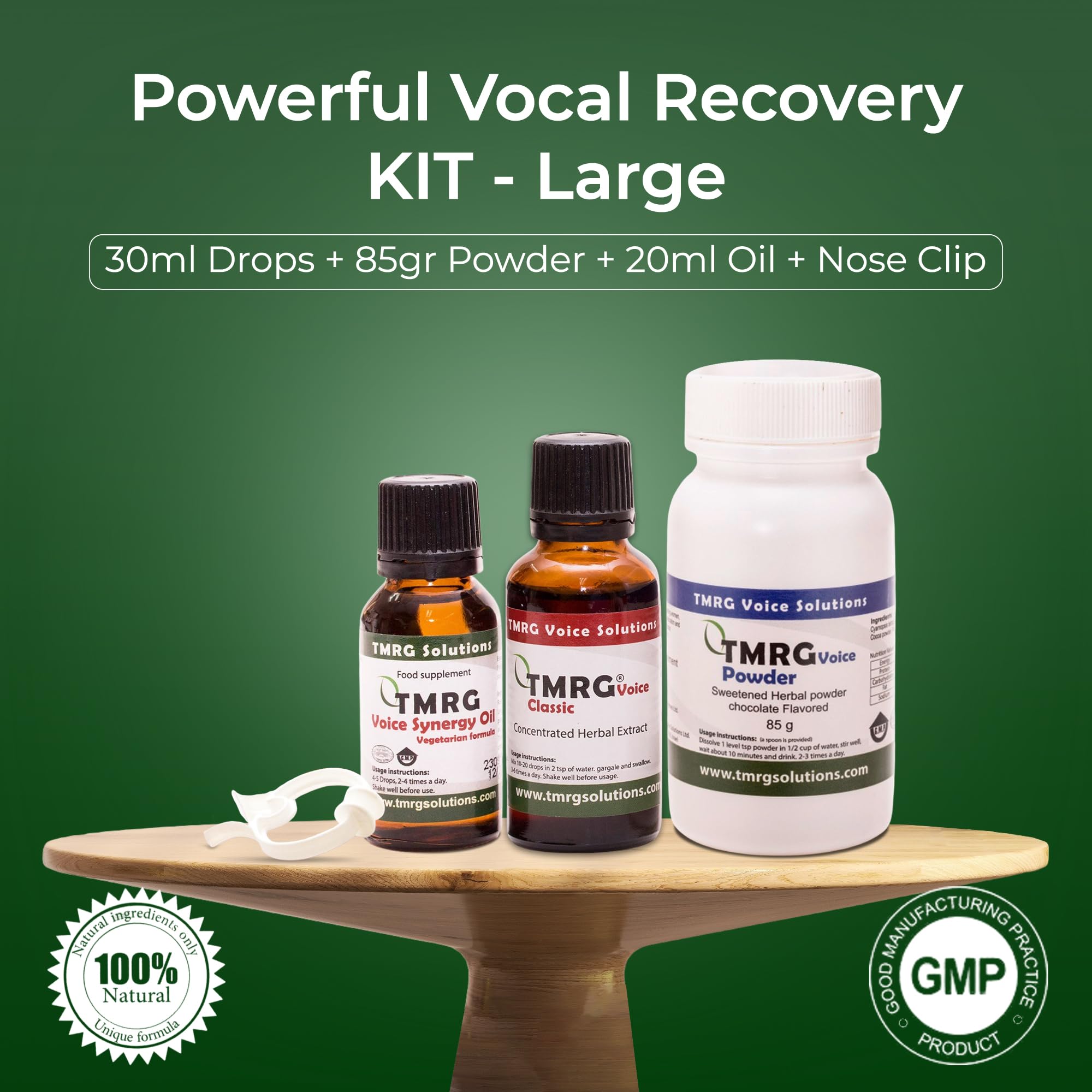 TMRG Powerful Vocal Recovery Kit - Large | Premium Herbal Remedy for Vocal Health & Recovery