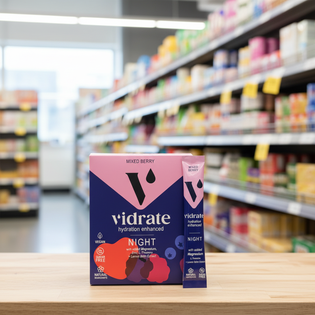 30 x ViDrate Night Time Mixed Berry Till Point Pack - 3g