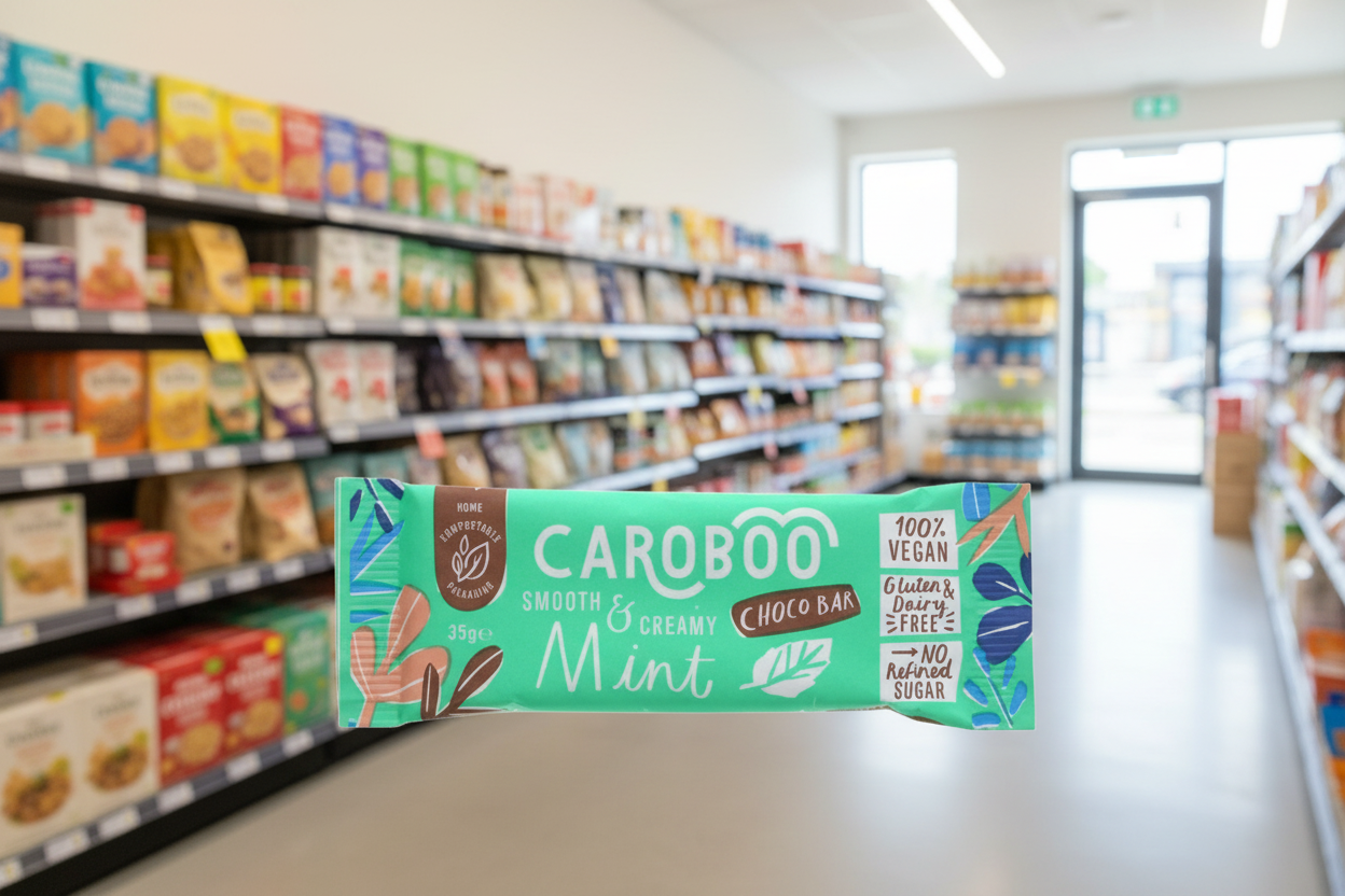 20 x Caroboo Mint Carob Choc Bar - 35g
