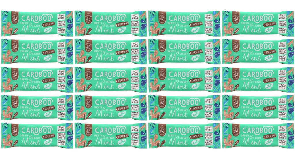 20 x Caroboo Mint Carob Choc Bar - 35g