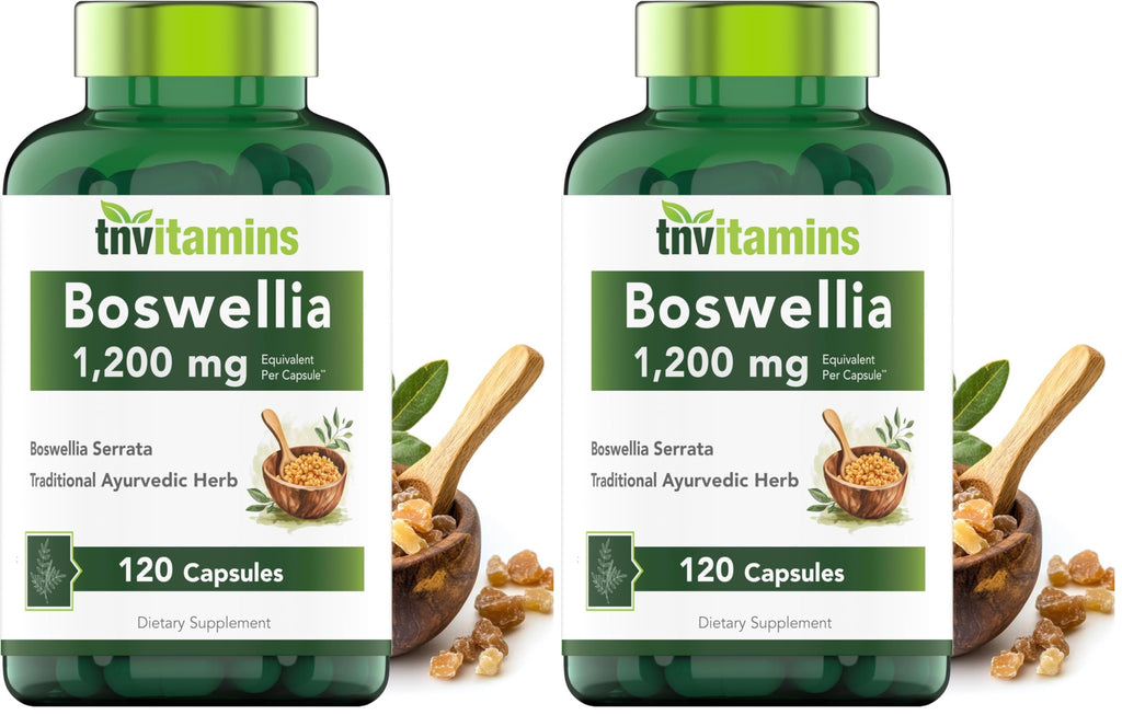 Boswellia Serrata 1200 MG Capsules | Joint Support | Frankincense (Pack of 2)