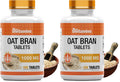 tnvitamins Oat Bran Tablets – 100 Tablets x 1,000 mg | Oat Fiber Supplement for Digestive Health | High Potency Formula (Pack of 2)