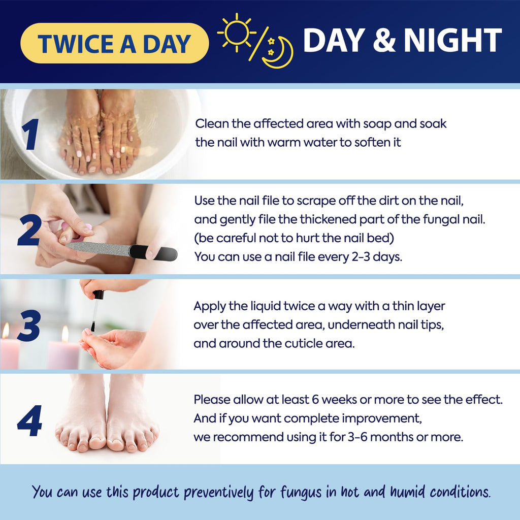 Tobcharm Toenail Fungus Treatment - 25% Undecylenic Acid, Extra Strength (2pcs)