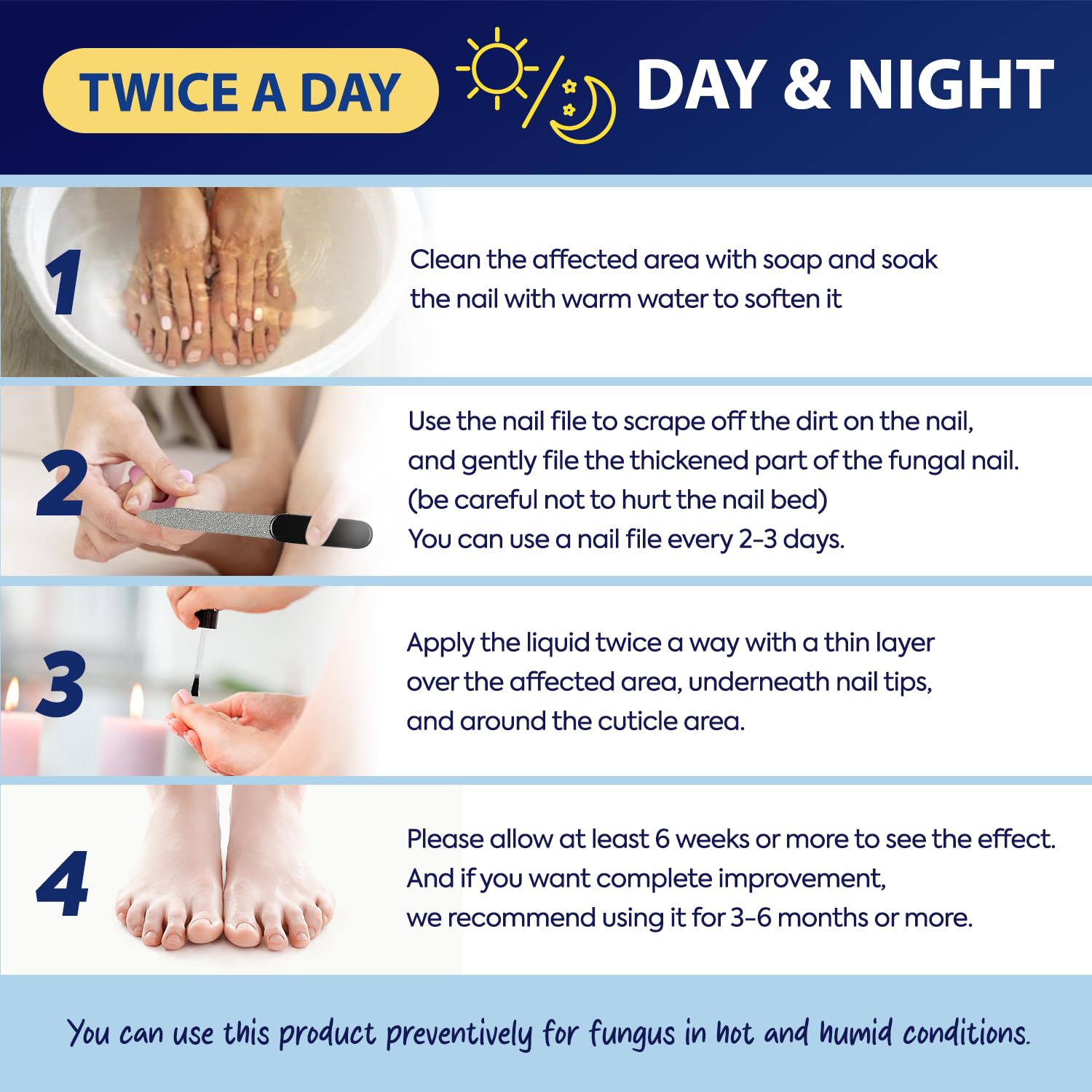 Tobcharm Toenail Fungus Treatment - 25% Undecylenic Acid, Extra Strength (2pcs)