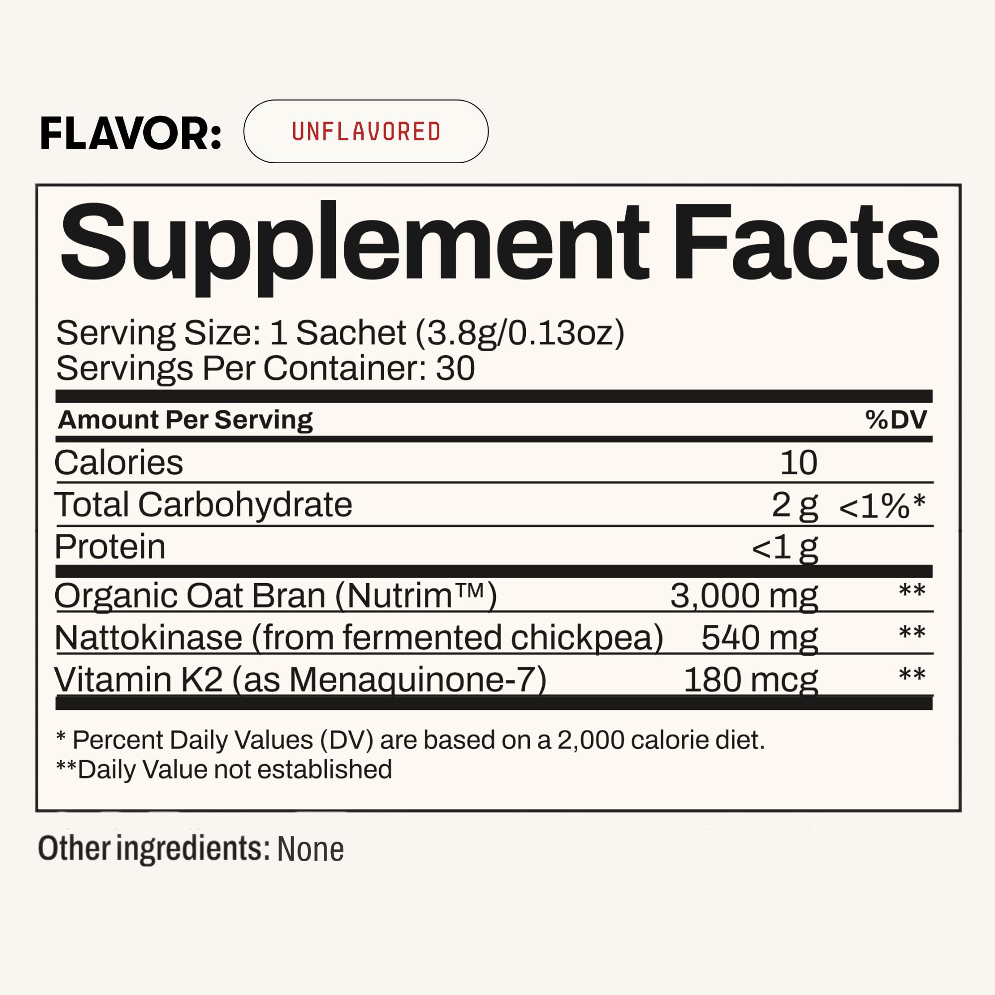 Toku Flow, Functional Daily Powder with 10,800 FU Soy-Free Nattokinase, Vitamin K2 MK7 & Oat Beta Glucan, Plant-Based Formula, Chocolate Flavor, 30 Packets