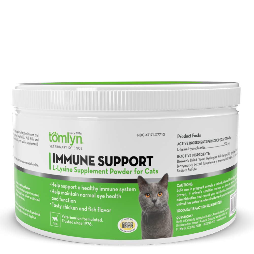Tomlyn Immune Support L-Lysine Powder for Cats & Kittens - Fish Flavor, 3.5oz