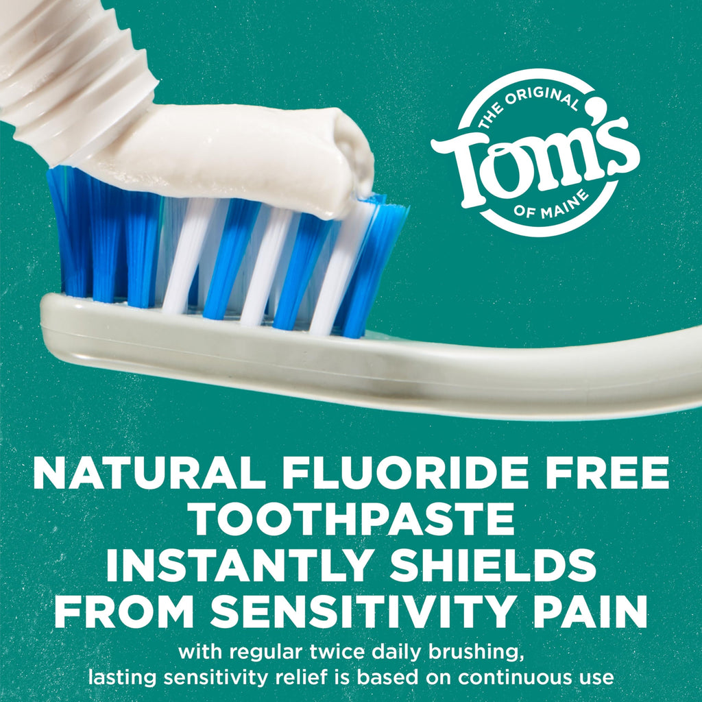 Tom's of Maine Fluoride-Free Rapid Relief Sensitive Toothpaste – Fresh Mint, 4 oz