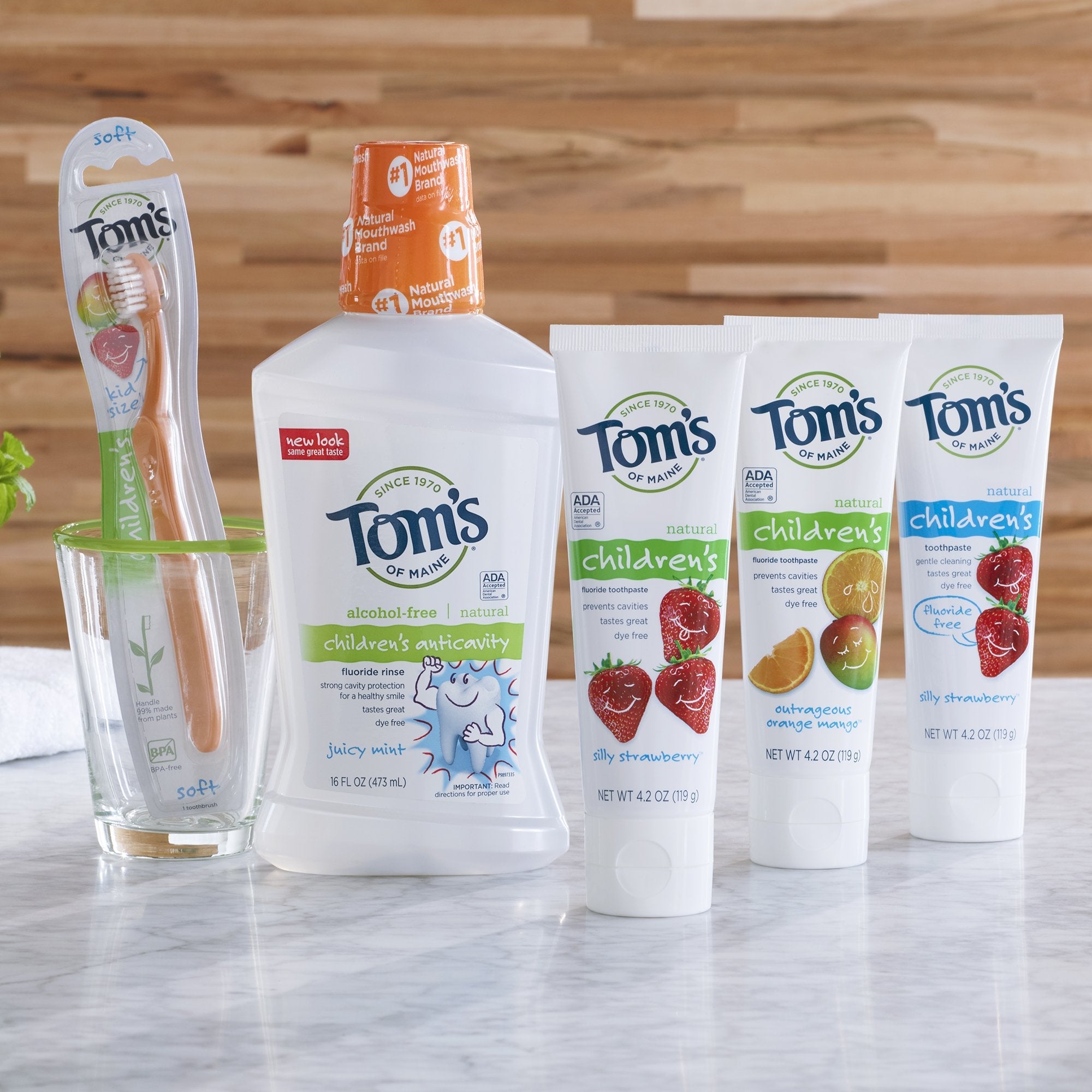 Tom's of Maine Fluoride-Free Kids Toothpaste – Silly Strawberry (3-pack)