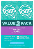 Tom's of Maine Whole Care Toothpaste with Fluoride – Peppermint, 4 oz 2-Pack