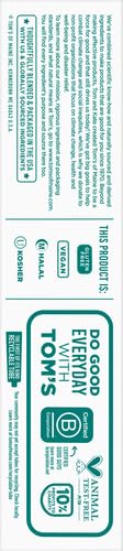 Tom's of Maine Luminous White Toothpaste with Fluoride – Clean Mint, 4.7 oz (Packaging May Vary)
