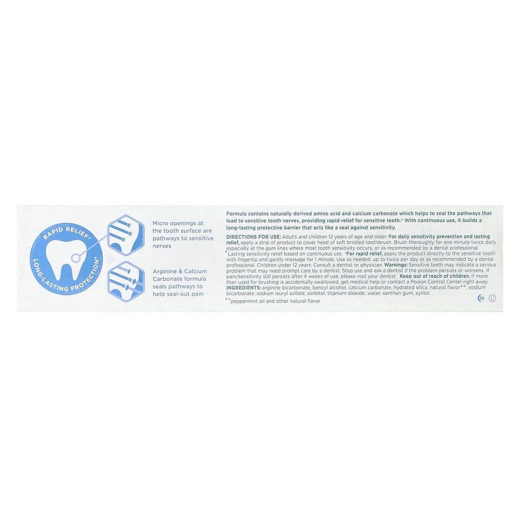 Tom's of Maine Natural Rapid Relief Sensitive Fluoride Free Toothpaste - Fresh Mint, 4 oz