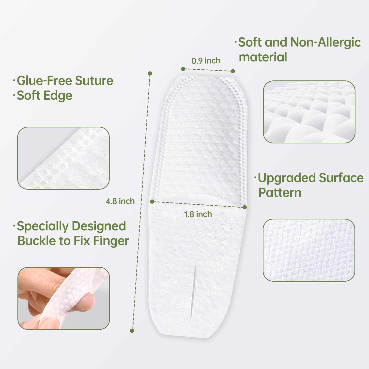 Tongueclear Disposable Finger Toothbrush for Adults – 60pcs Mint Flavor | Oral Cleaning Wipes