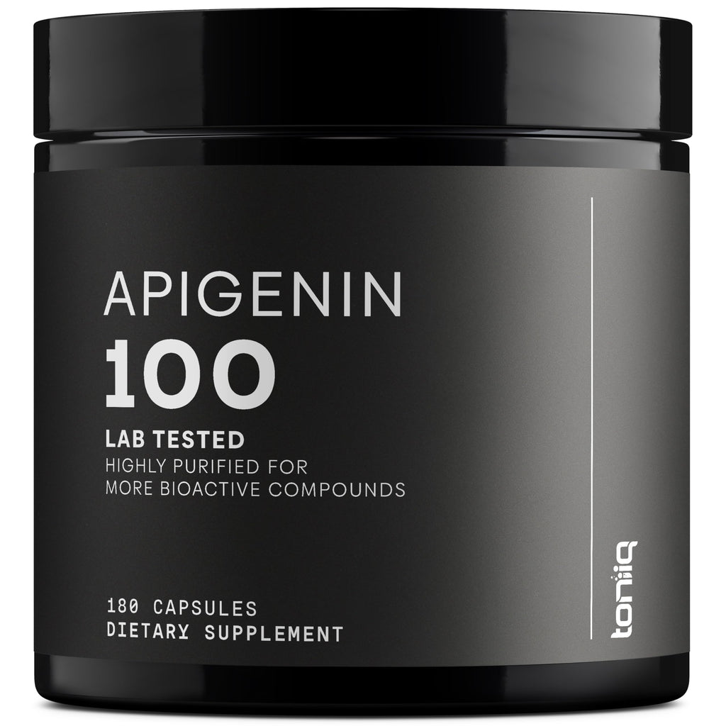 Toniiq Ultra High Strength Apigenin 100mg - 98%+ Purified - 180 Vegetarian Capsules