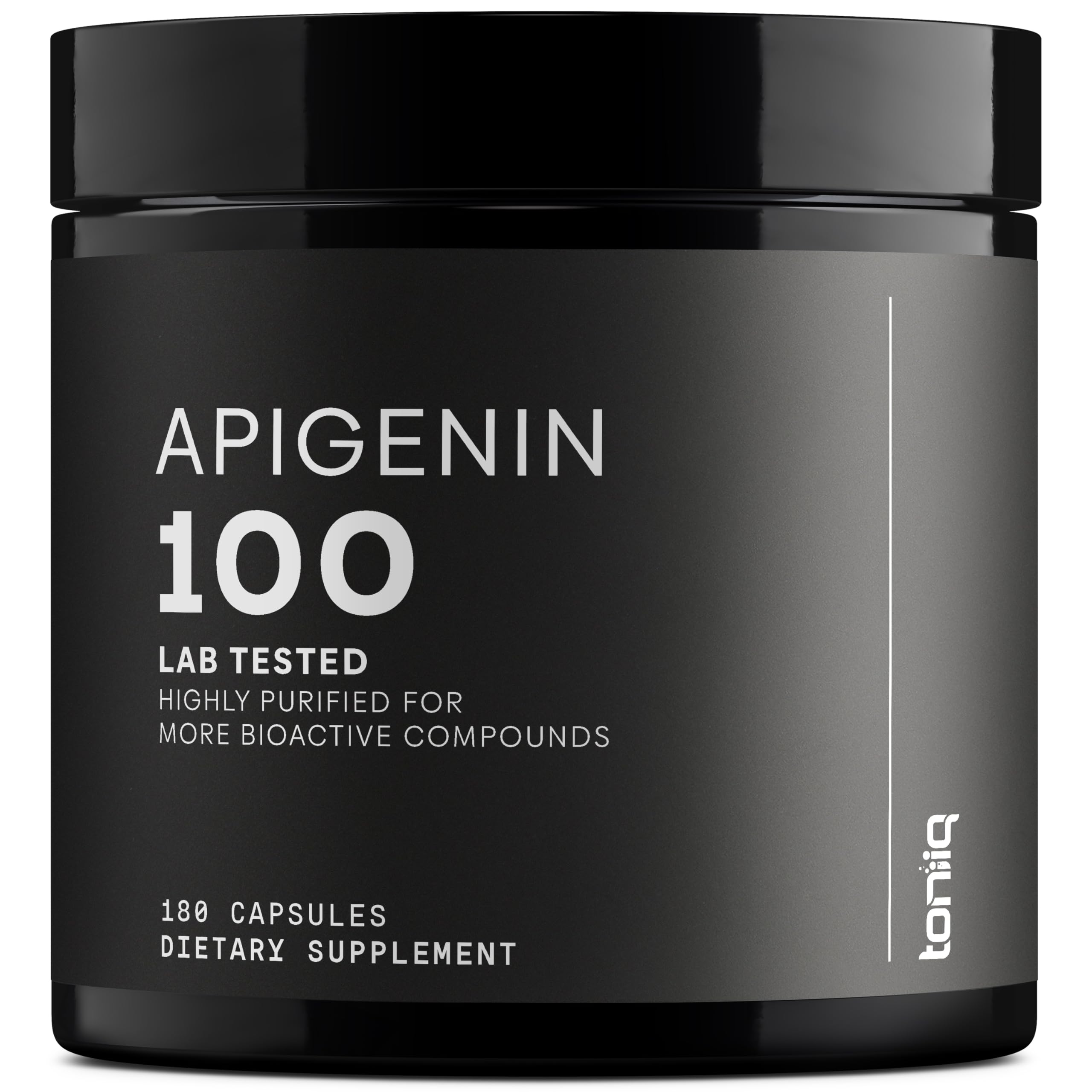 Toniiq Ultra High Strength Apigenin 100mg - 98%+ Purified - 180 Vegetarian Capsules