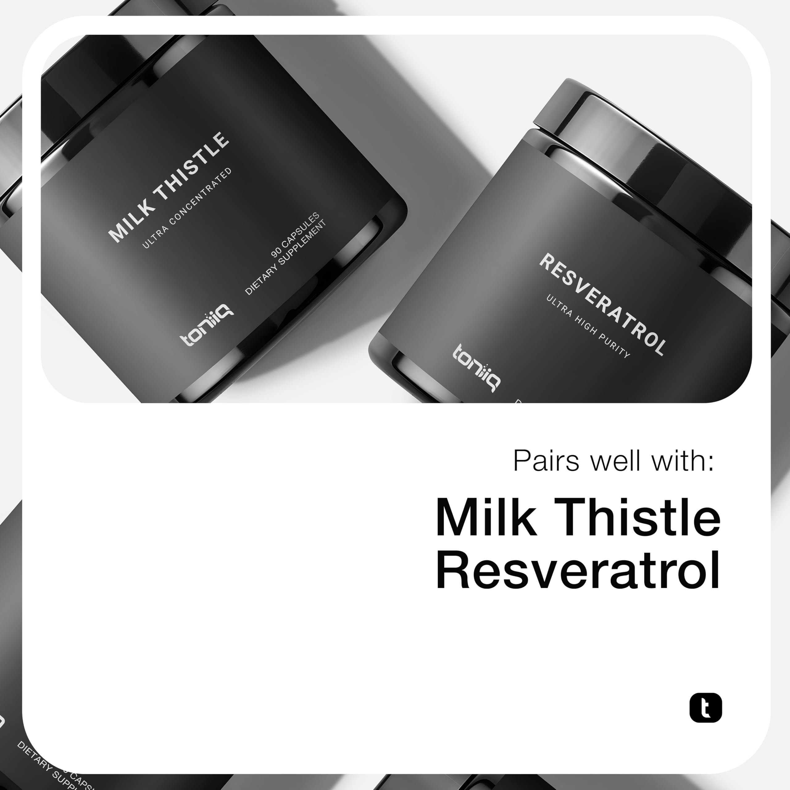 Toniiq Berberine HCl 97% – Himalayas 100:1 Extract, 90 Veg Capsules | 500 mg