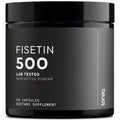 Toniiq Ultra High Purity Fisetin 500mg | 98%+ Purified, MCT-Enhanced Absorption | 60 Capsules