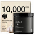 Toniiq Garlic Capsules with 10,000mcg Allicin - Odorless 50:1 Extract - 60 Vegetarian Capsules - Lab-Tested