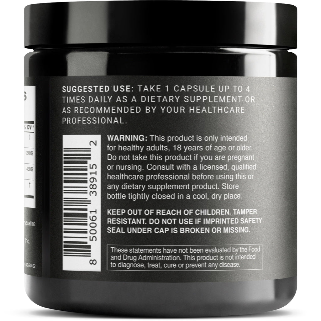 Toniiq NAD+ Ultra High Potency 1400mg | RiaGev D-Ribose Nicotinamide Niacin | 3rd Party Tested