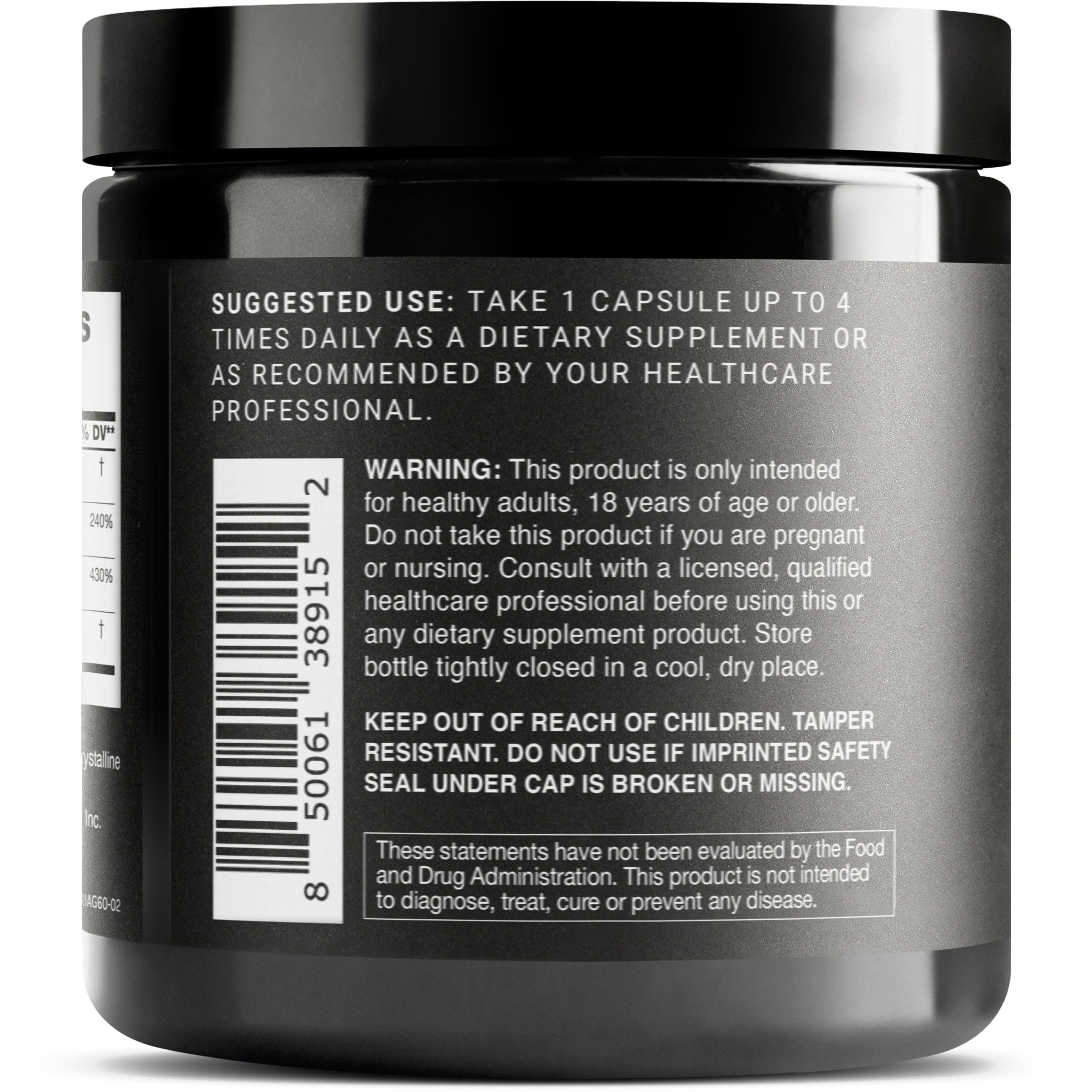 Toniiq NAD+ Ultra High Potency 1400mg | RiaGev D-Ribose Nicotinamide Niacin | 3rd Party Tested