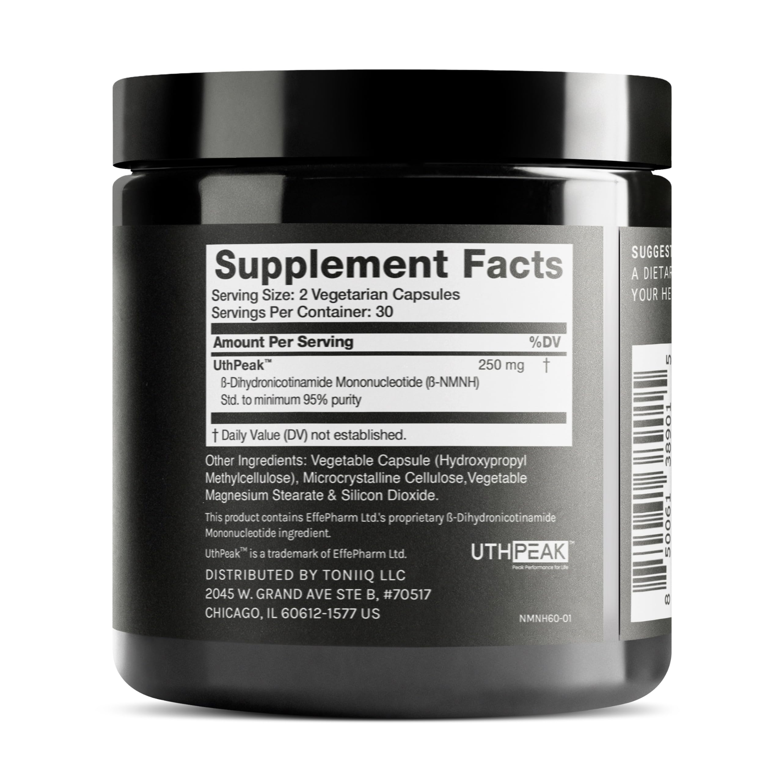 Toniiq NMNH Supplement – UthPeak NAD+ Booster | 95% Purity