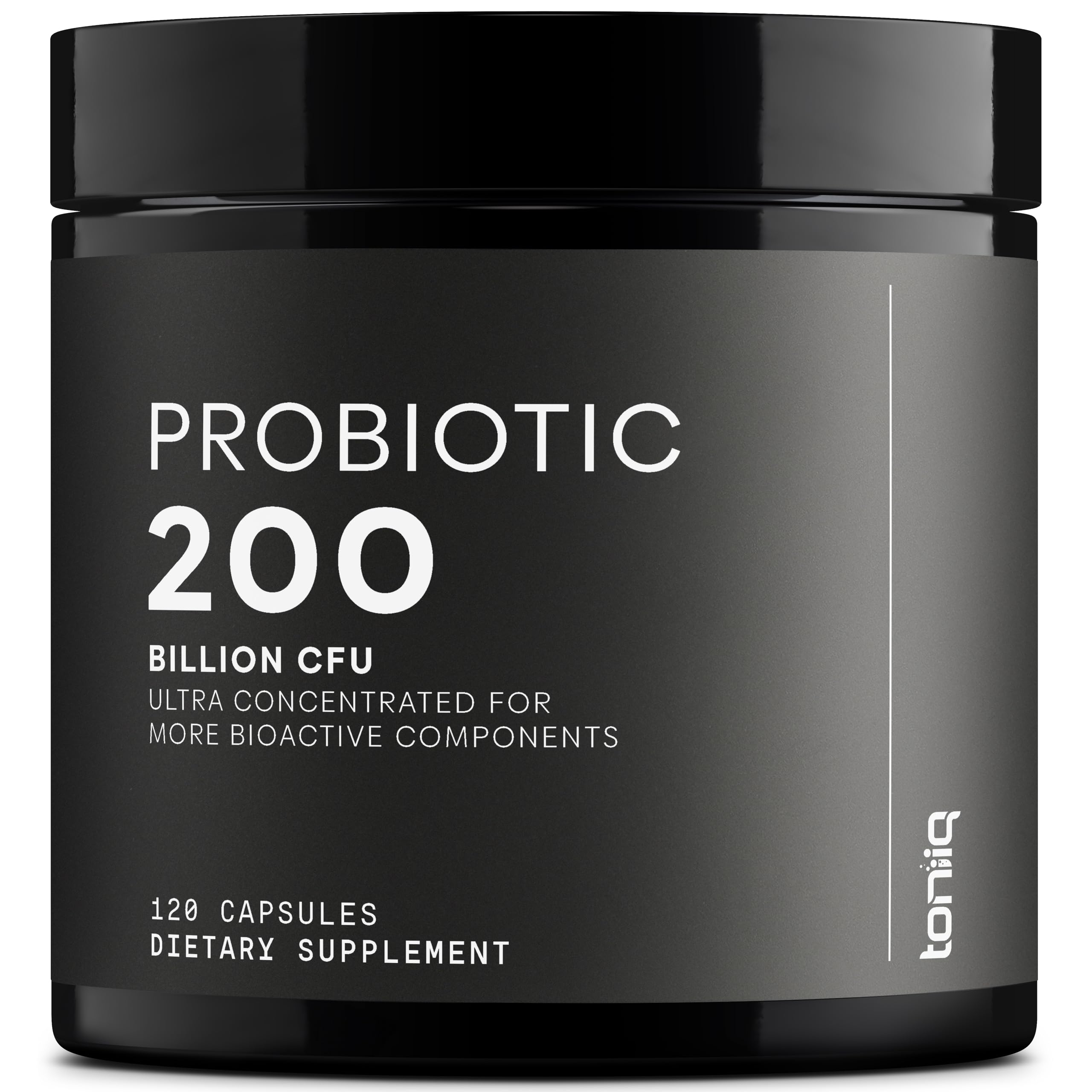 Toniiq 200 Billion CFU Probiotic - 30 Strains, Shelf-Stable, Extended Release Capsules