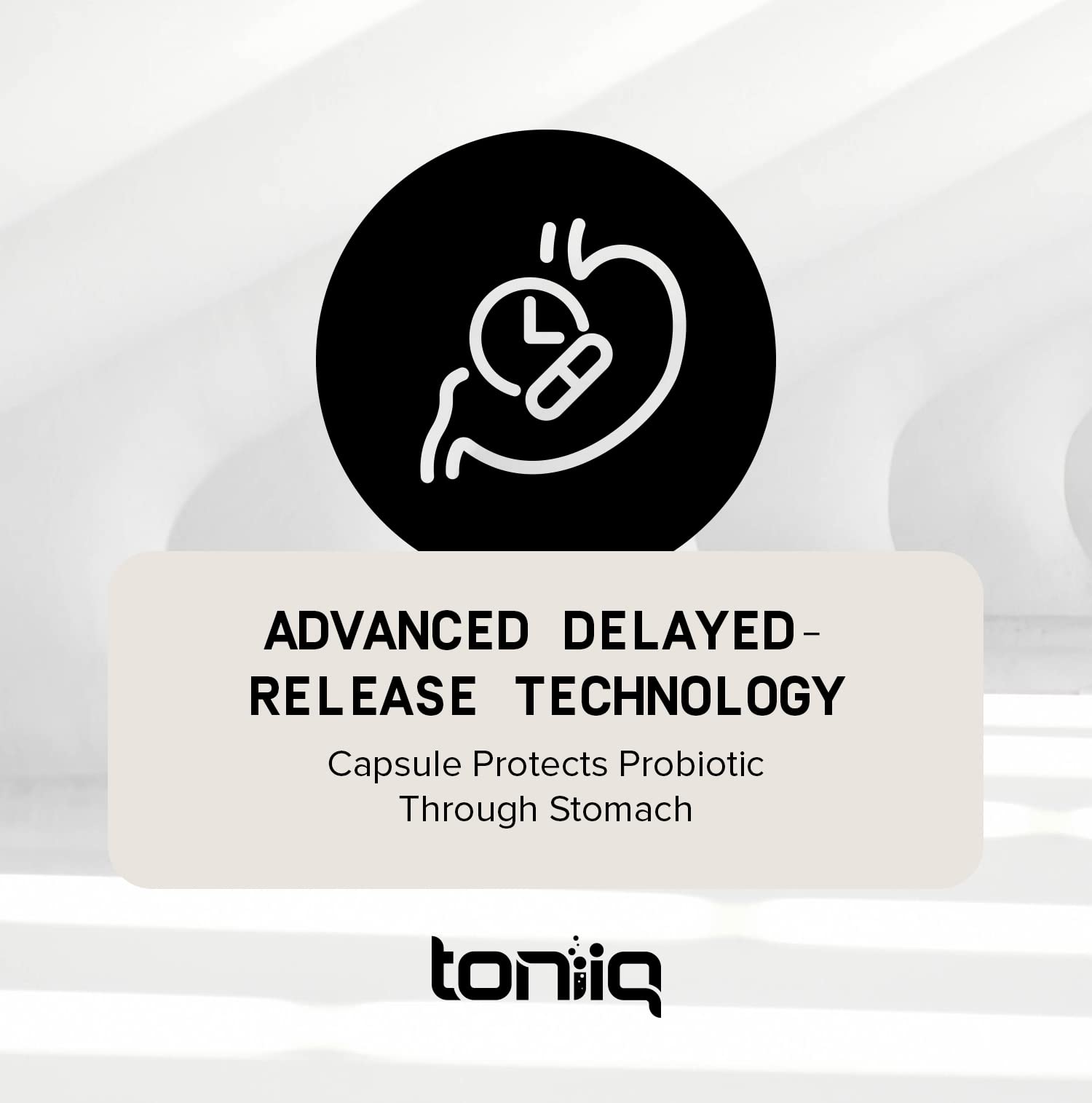 Toniiq 200 Billion CFU Probiotic - 30 Strains, Shelf-Stable, Extended Release Capsules