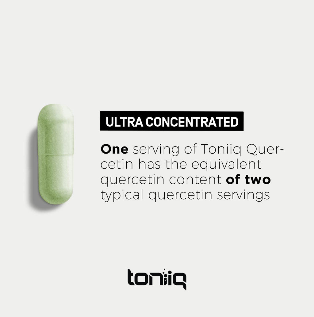 Toniiq Quercetin Capsules 1000mg | 95%+ Pure, Bioavailable Quercetin Supplement | 240 Capsules