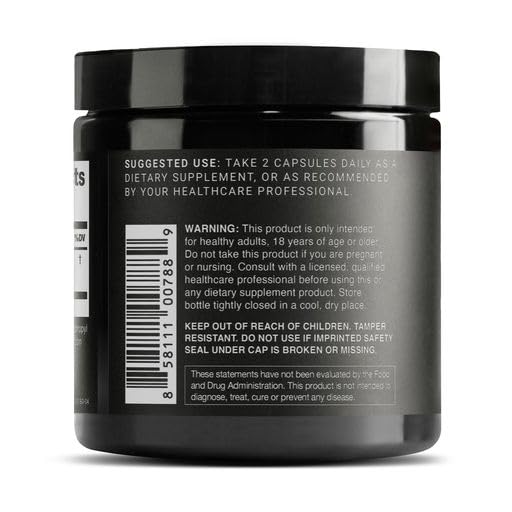 Toniiq Ultra High Purity Resveratrol Capsules - 98% Trans-Resveratrol | 180 Caps