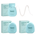 Tonochi PuffClean Expanding Dental Floss — Beeswax Coating, Mint + Xylitol, 3-Pack (55 yd each)